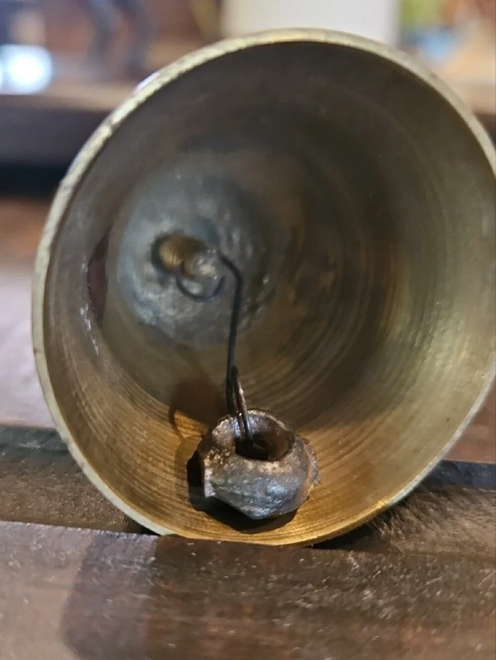 Brass Table Bell — Classic Gold Finish